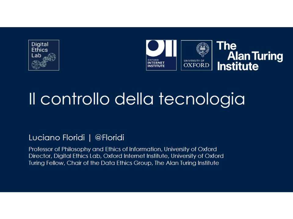 Il controllo della tecnologia