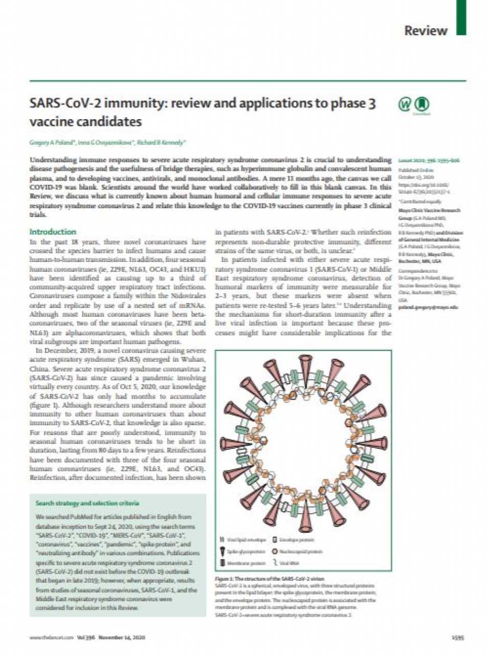 SARS-CoV-2 immunity: review and applications to phase 3 vaccine candidates