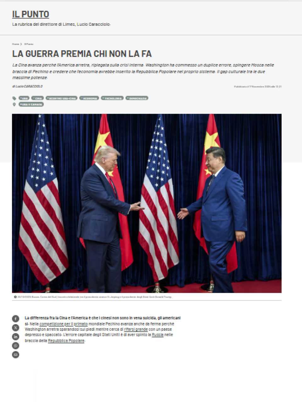 WEBINAR LIVE
Italy in the global revolution